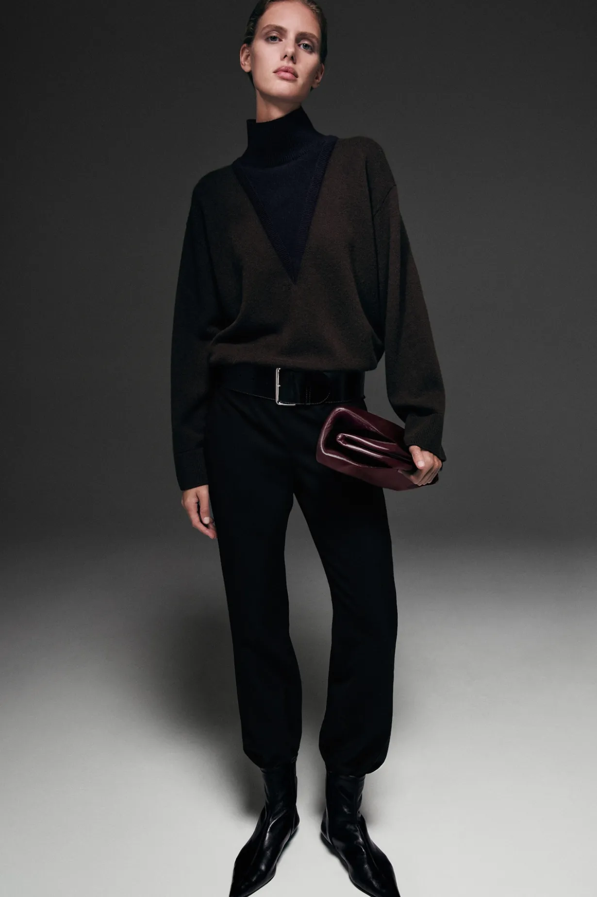 ELEGANTE HOSE AUS WOLL-MIX