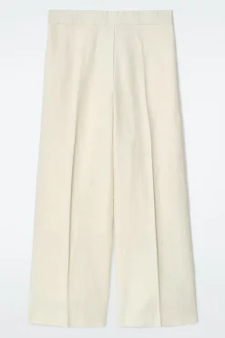 ELEGANTE LEINENHOSE MIT GERADEM BEIN