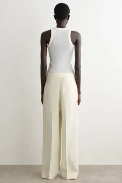 ELEGANTE LEINENHOSE MIT GERADEM BEIN