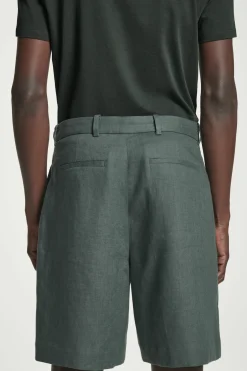 ELEGANTE LEINENSHORTS MIT KORDELZUGBUND