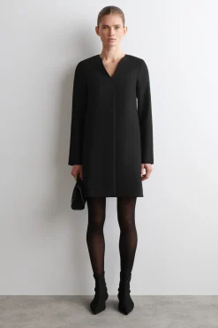 ELEGANTES MINIKLEID AUS WOLL-MIX
