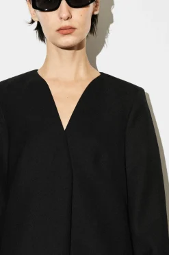 ELEGANTES MINIKLEID AUS WOLL-MIX