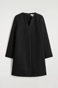 ELEGANTES MINIKLEID AUS WOLL-MIX