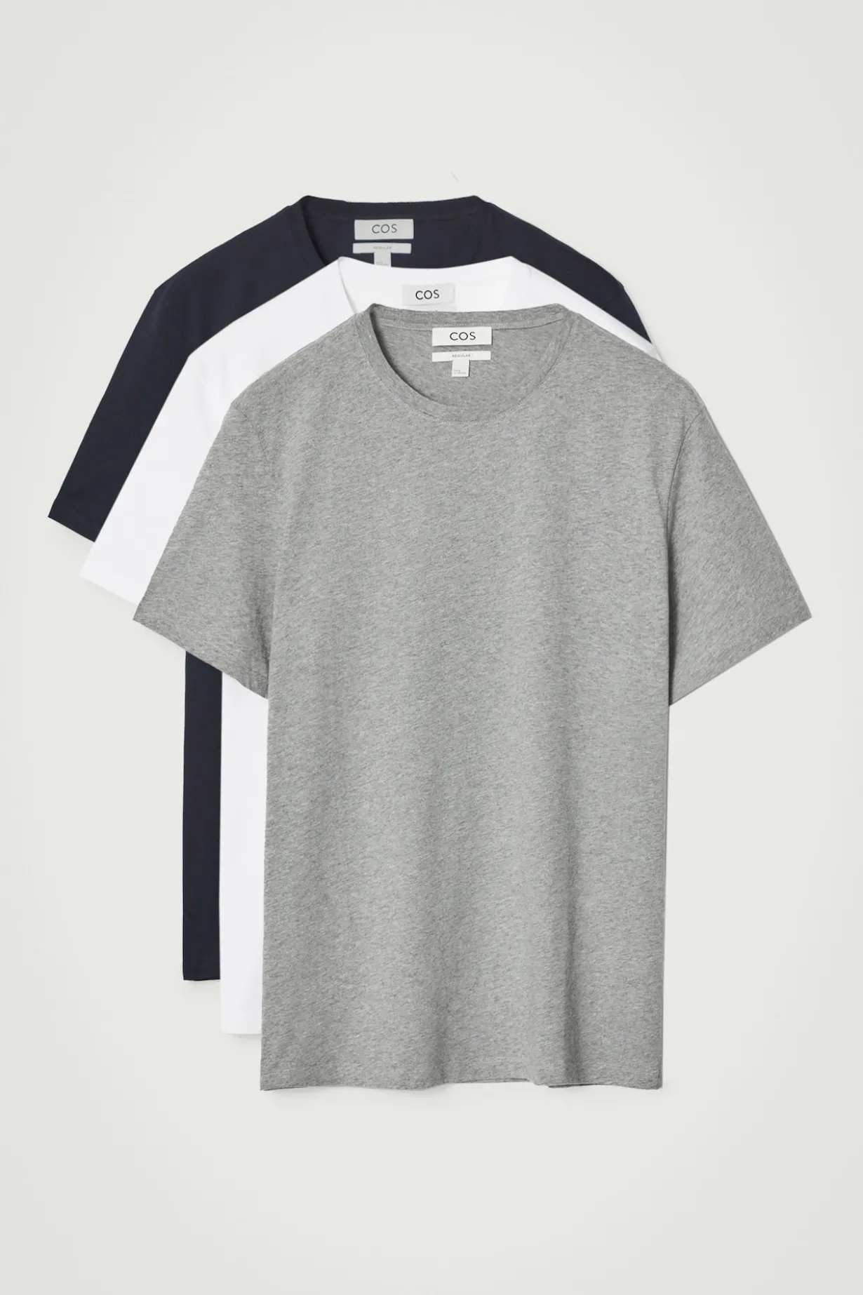 3ER-PACK BAUMWOLL-T-SHIRTS MIT RUNDHALSAUSSCHNITT