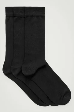 3ER-PACK MERCERISIERTE BAUMWOLLSOCKEN