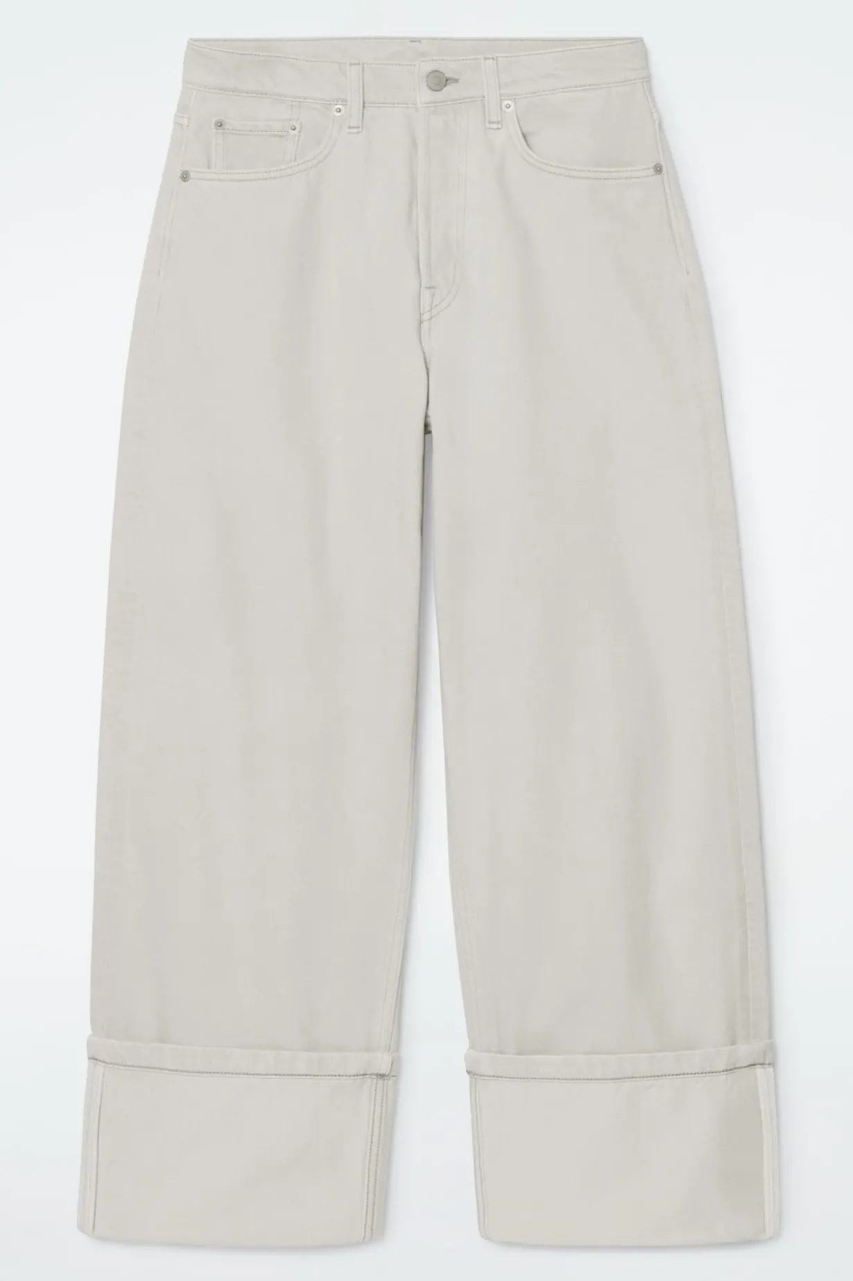 FACADE JEANS MIT GERADEM BEIN UND UMSCHLAG