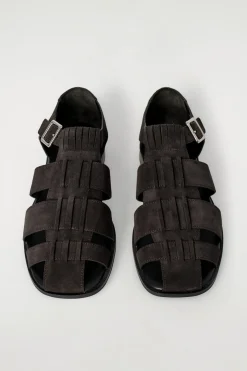 FISHERMAN-SANDALEN AUS VELOURSLEDER