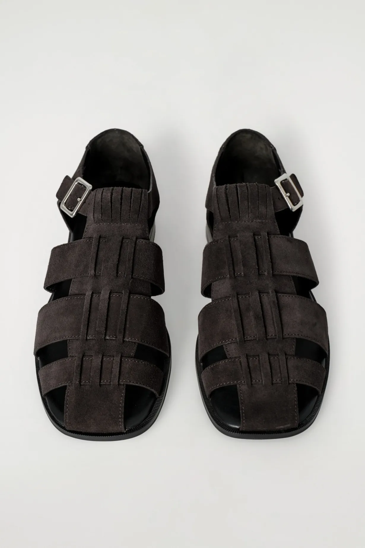 FISHERMAN-SANDALEN AUS VELOURSLEDER