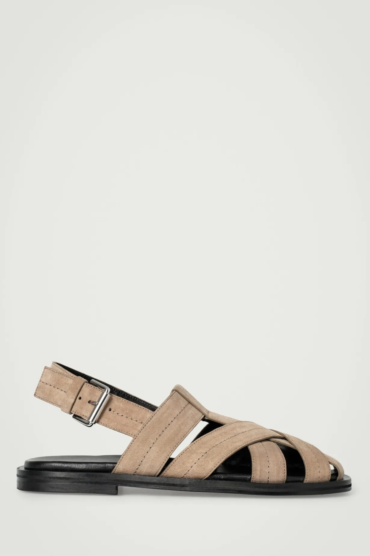 FISHERMAN-SANDALEN AUS VELOURSLEDER