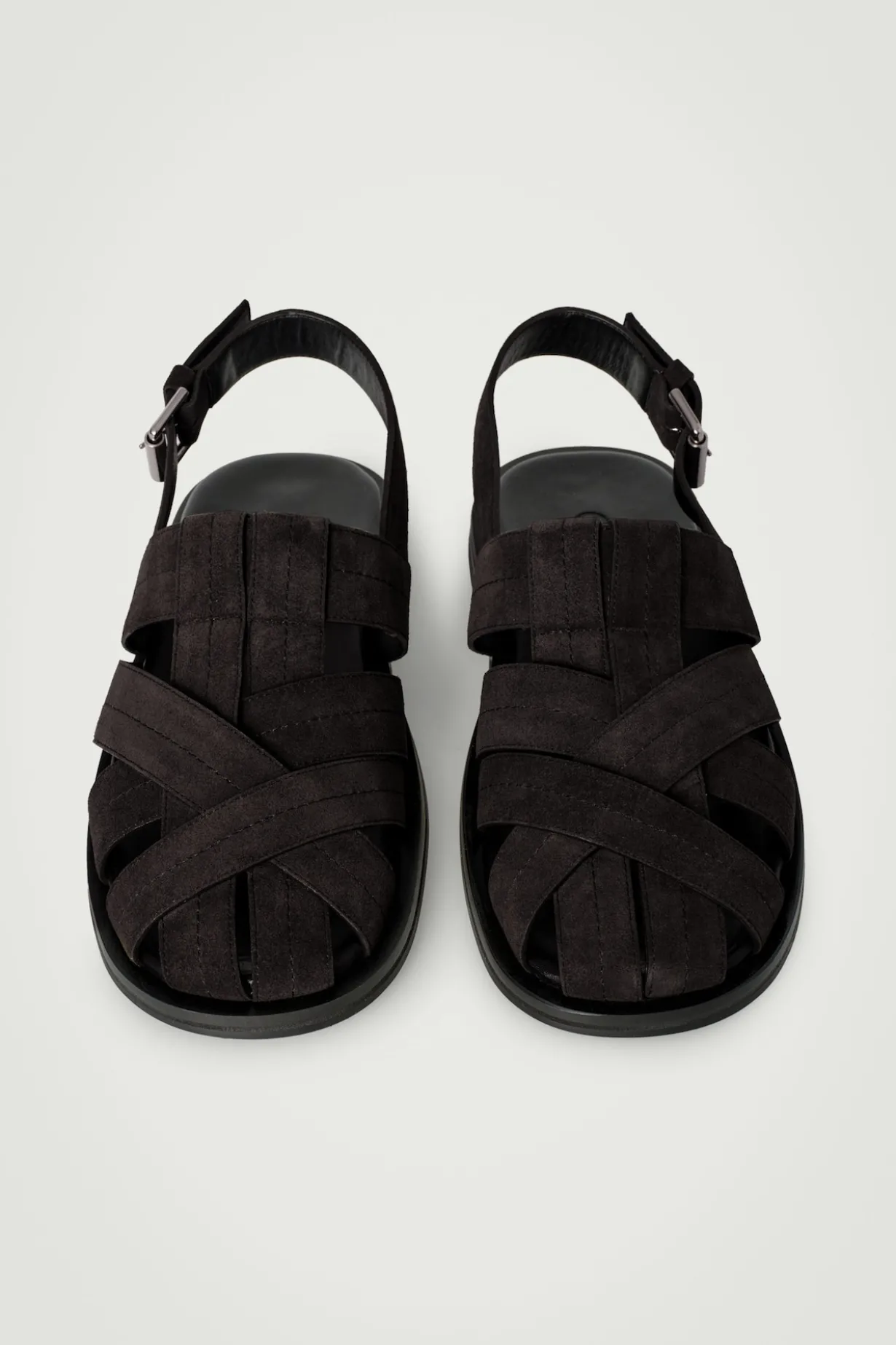 FISHERMAN-SANDALEN AUS VELOURSLEDER