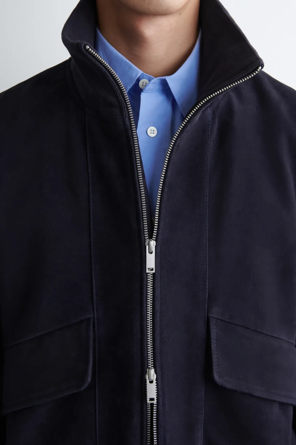 FLIEGERJACKE AUS VELOURSLEDER