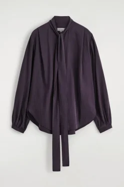 FLIESSENDE BLUSE MIT SCHALDETAIL