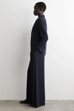 FLIESSENDE JERSEYHOSE MIT WEITEM BEIN