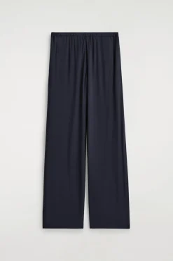 FLIESSENDE JERSEYHOSE MIT WEITEM BEIN