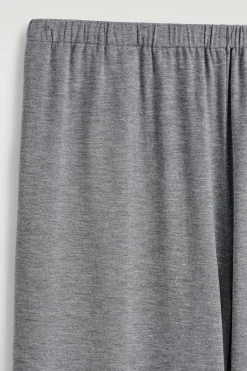FLIESSENDE JERSEYHOSE MIT WEITEM BEIN