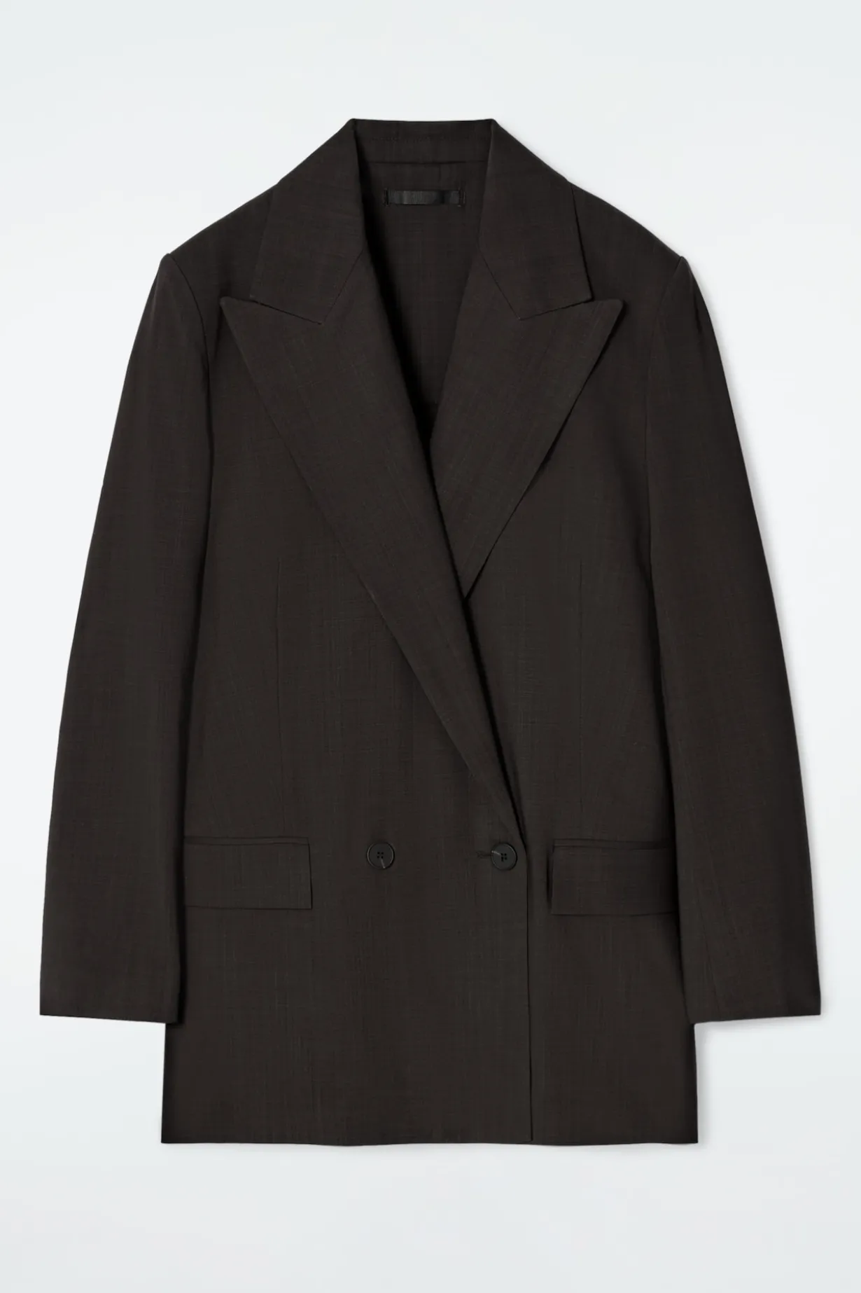 FLIESSENDER DOPPELREIHIGER WOLLBLAZER