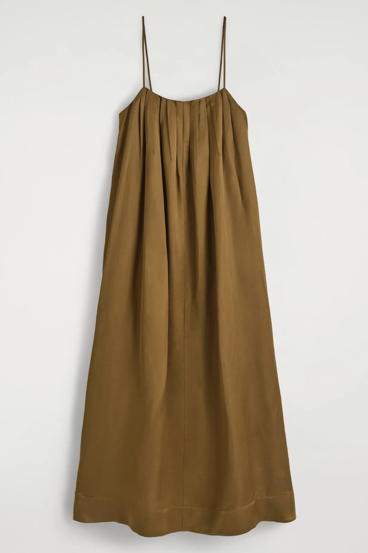 FLIESSENDES MAXIKLEID MIT FALTEN