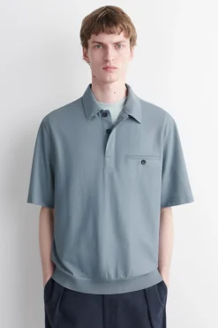 FLIESSENDES POLOHEMD AUS JERSEY