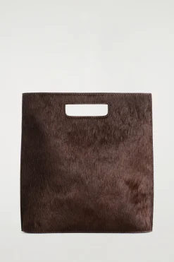 FOLIO TASCHE - LEDER MIT PONYHAAR-EFFEKT