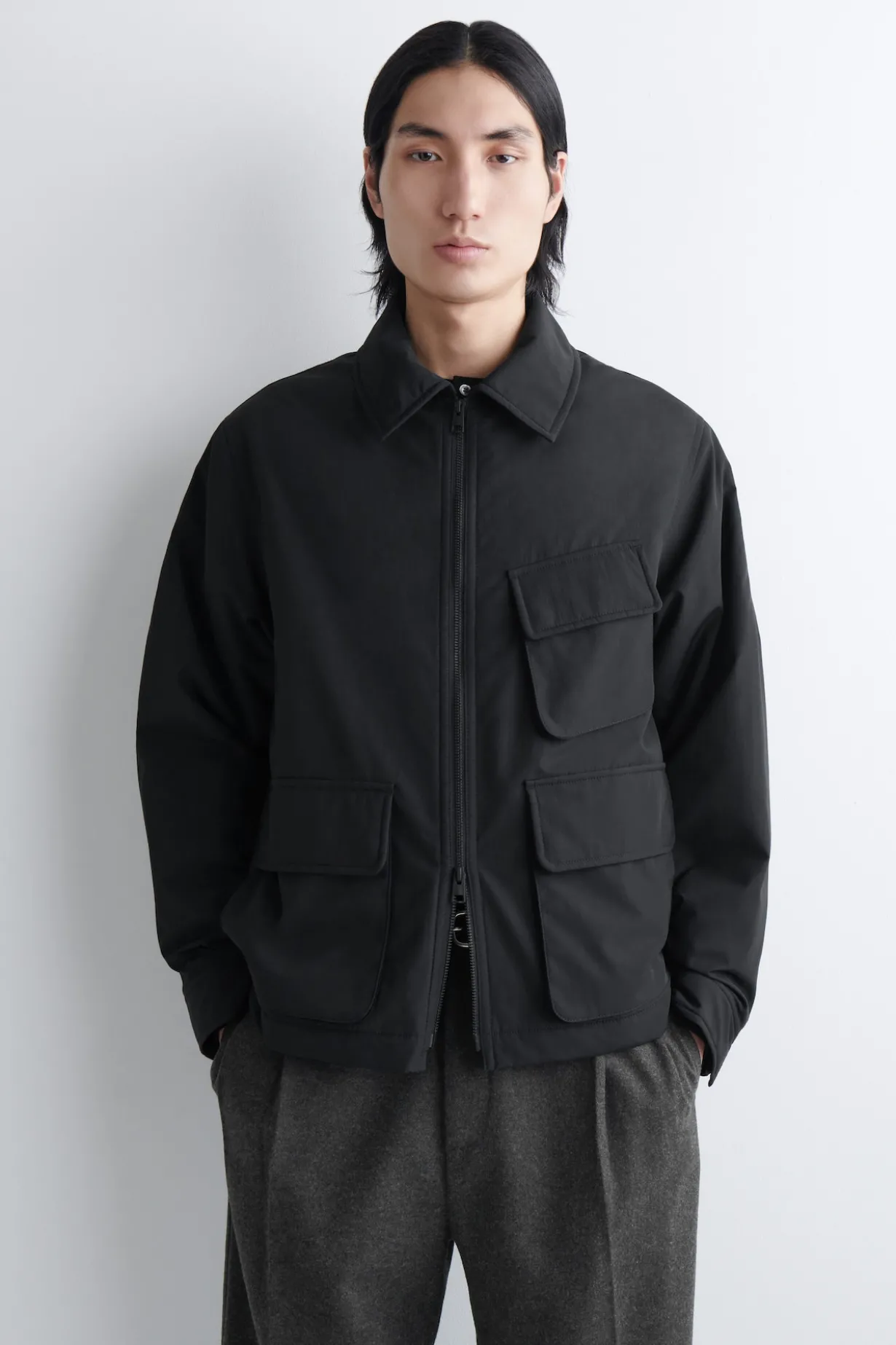 GEFÜTTERTE UTILITY-JACKE AUS NYLON