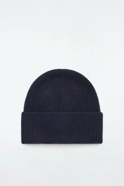 GERIPPTE BEANIE AUS WOLL-KASCHMIR-MIX