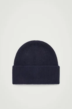 GERIPPTE BEANIE AUS WOLL-KASCHMIR-MIX