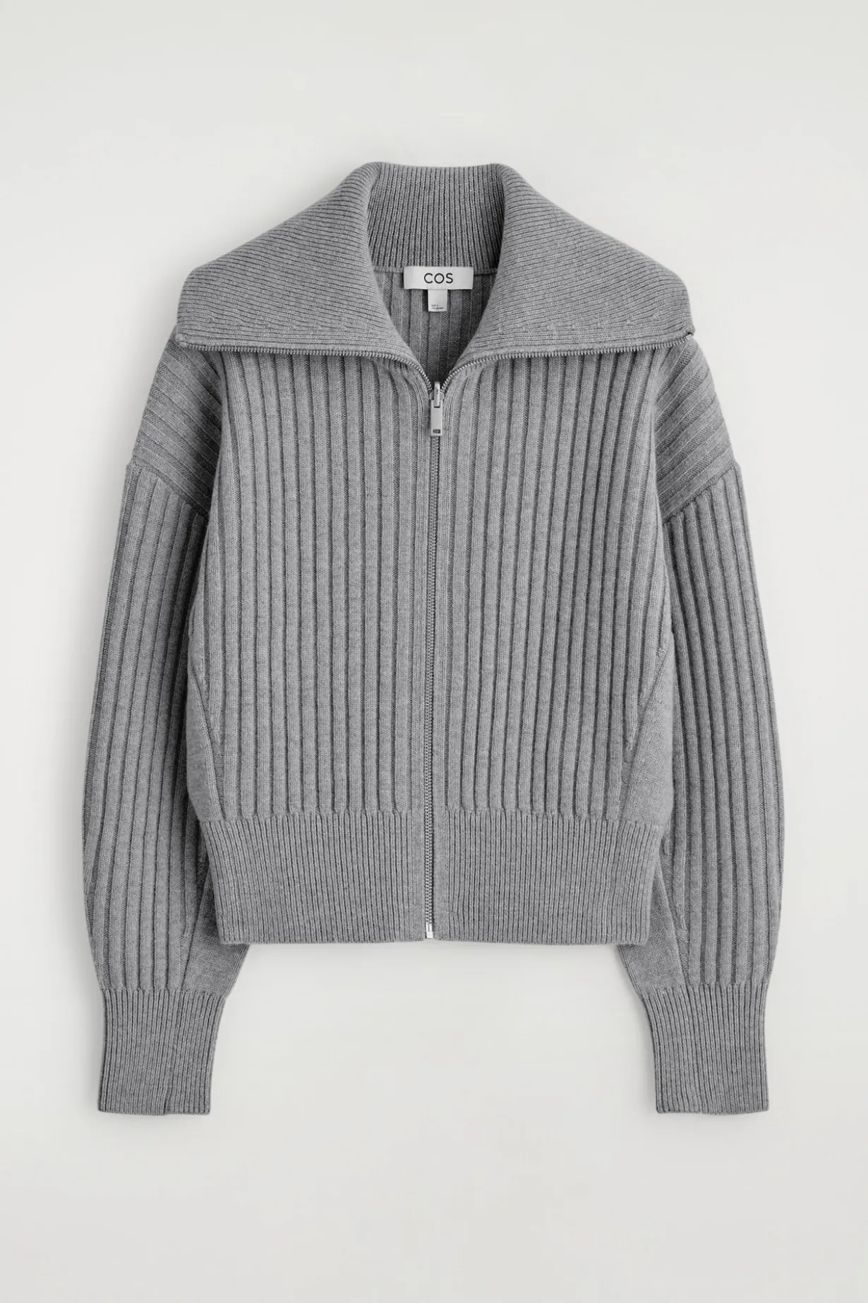 GERIPPTE JACKE AUS MERINOWOLLE