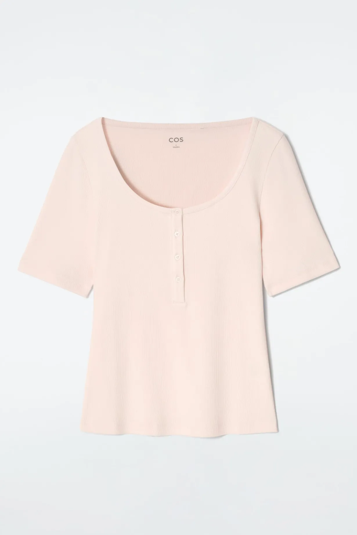 GERIPPTES HENLEY-T-SHIRT
