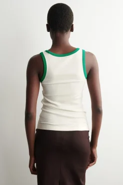 GERIPPTES TANKTOP AUS BAUMWOLLE