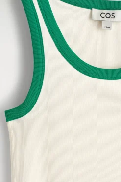 GERIPPTES TANKTOP AUS BAUMWOLLE