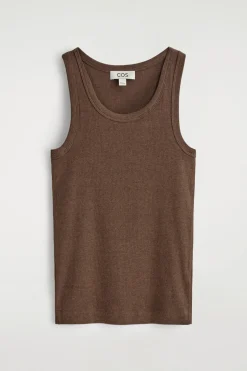 GERIPPTES TANKTOP AUS BAUMWOLLE