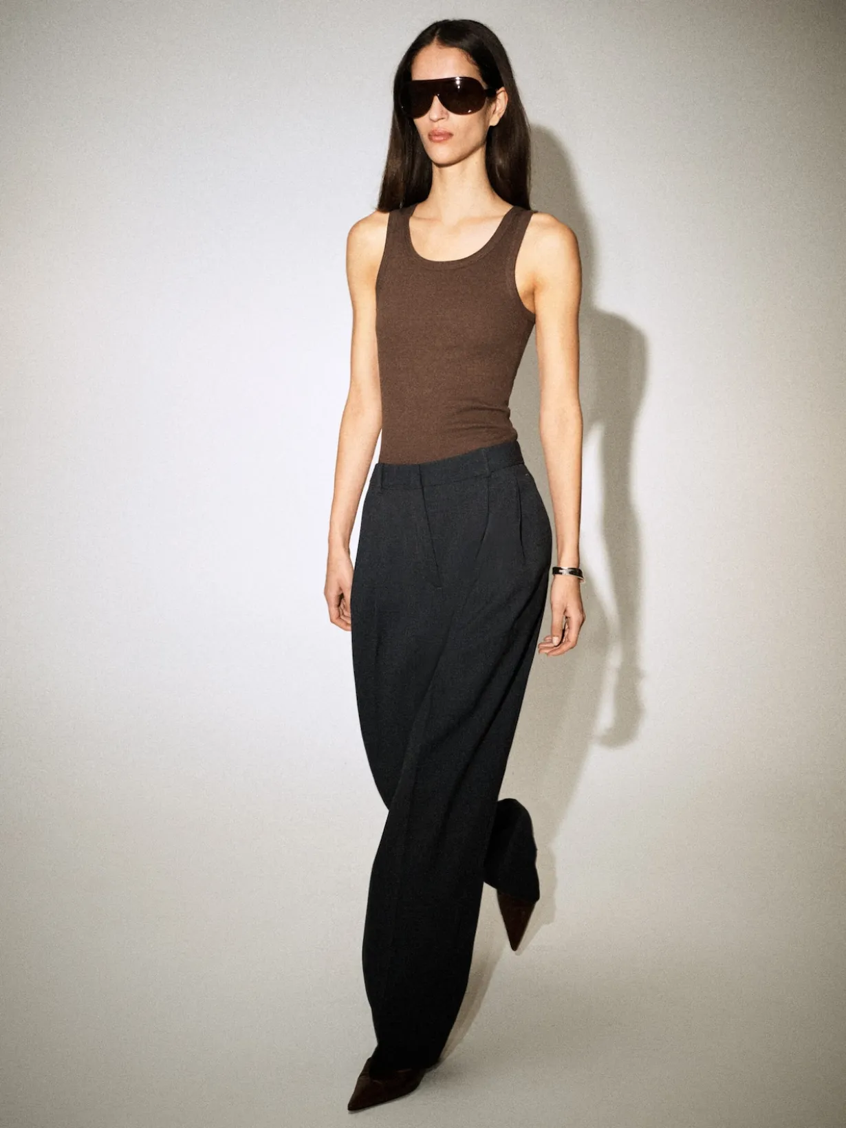 GERIPPTES TANKTOP AUS BAUMWOLLE