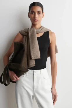 GERIPPTES TANKTOP AUS BAUMWOLLE