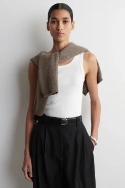 GERIPPTES TANKTOP AUS BAUMWOLLE