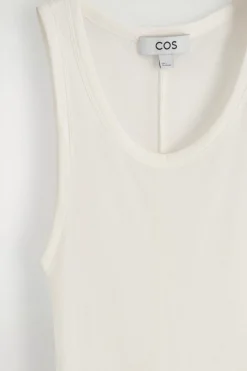 GERIPPTES TANKTOP AUS SEIDE