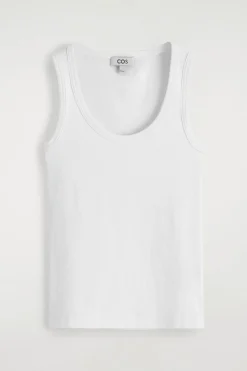 GERIPPTES TANKTOP MIT TIEFEM AUSSCHNITT