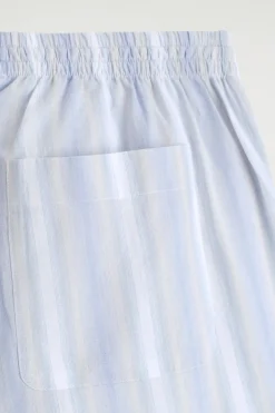 GESTREIFTE SHORTS AUS SEERSUCKER