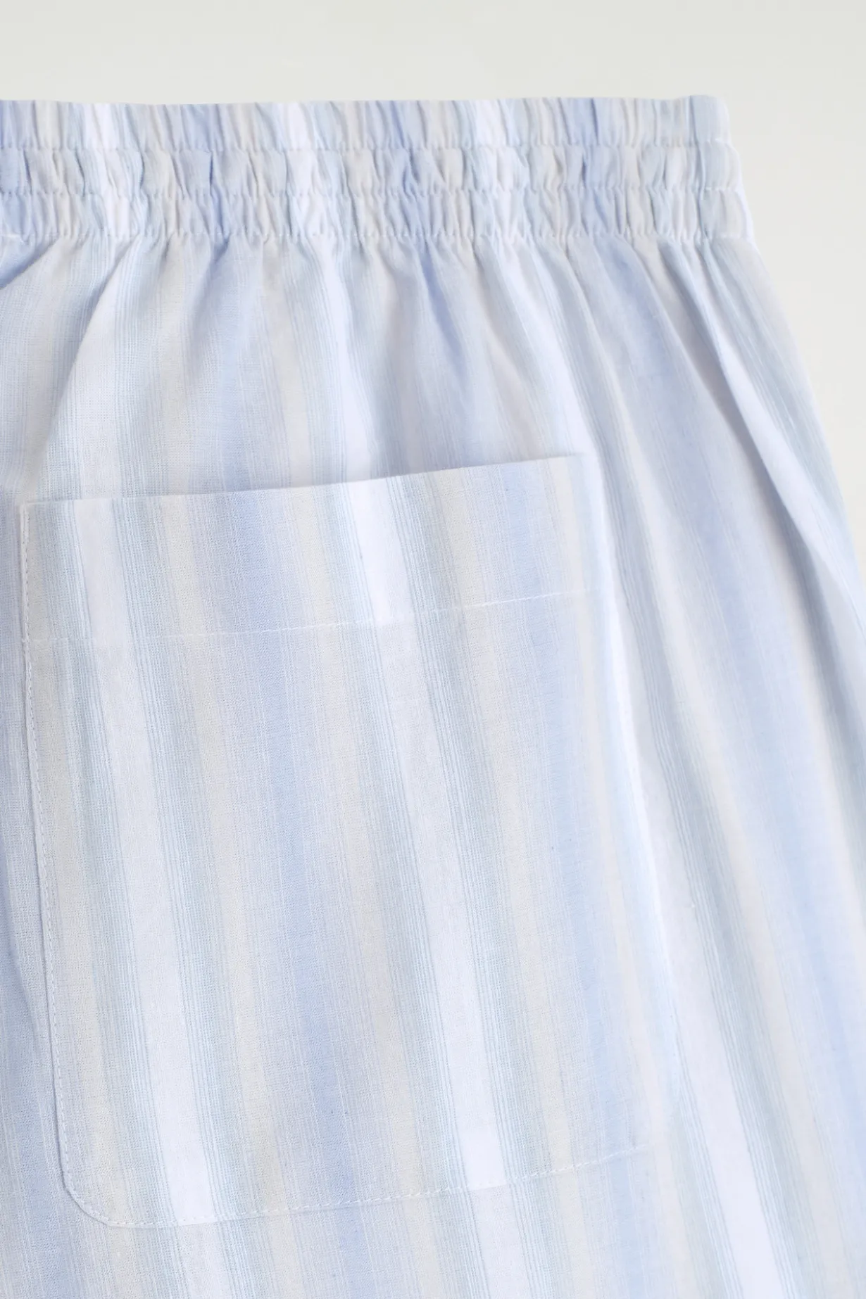 GESTREIFTE SHORTS AUS SEERSUCKER