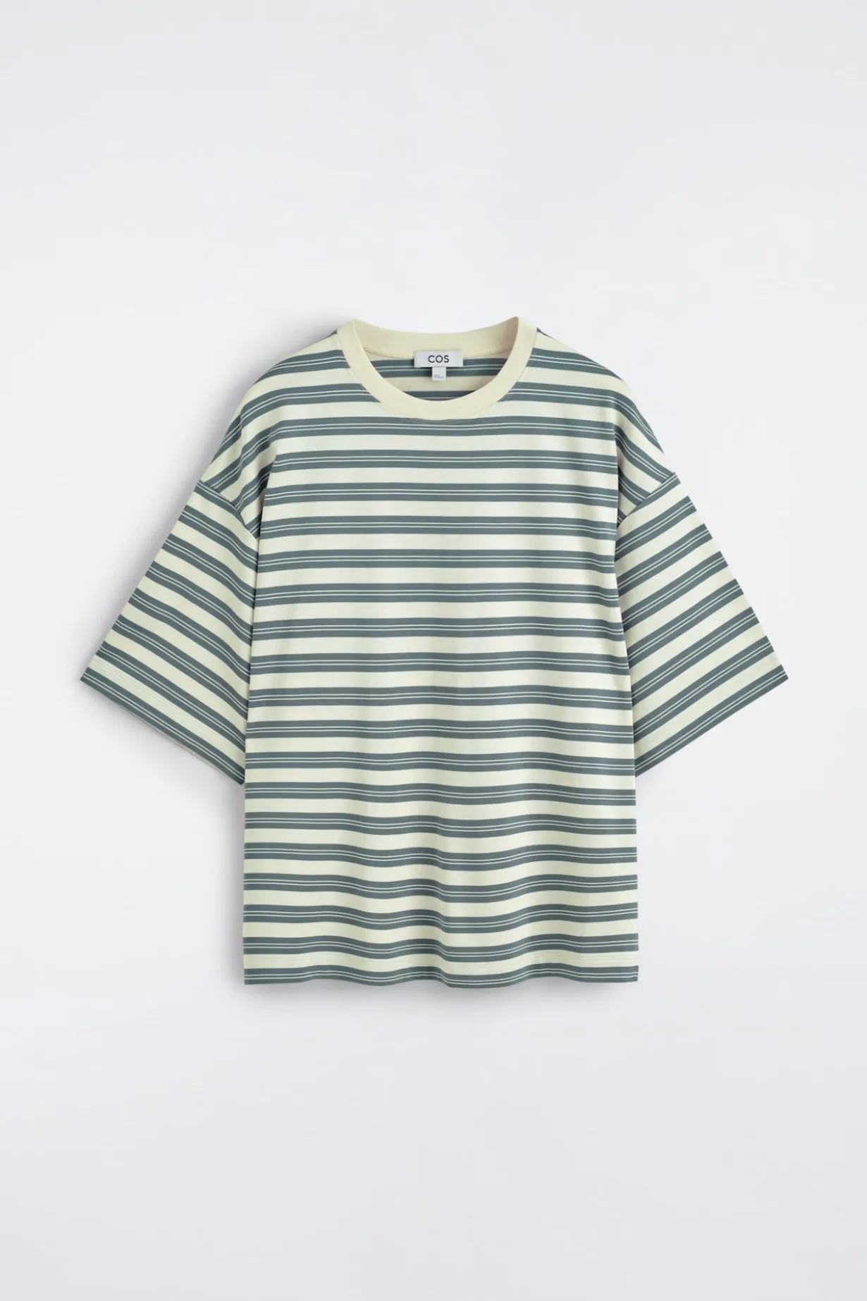 GESTREIFTES OVERSIZED-T-SHIRT AUS BAUMWOLLE