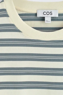 GESTREIFTES OVERSIZED-T-SHIRT AUS BAUMWOLLE