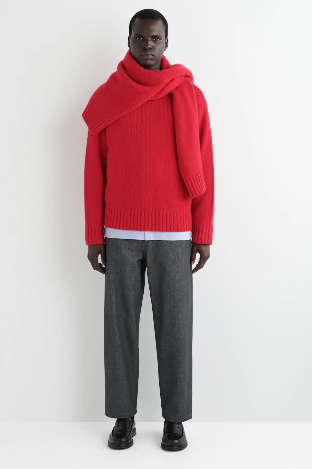 GROBSTRICKPULLOVER AUS KASCHMIR