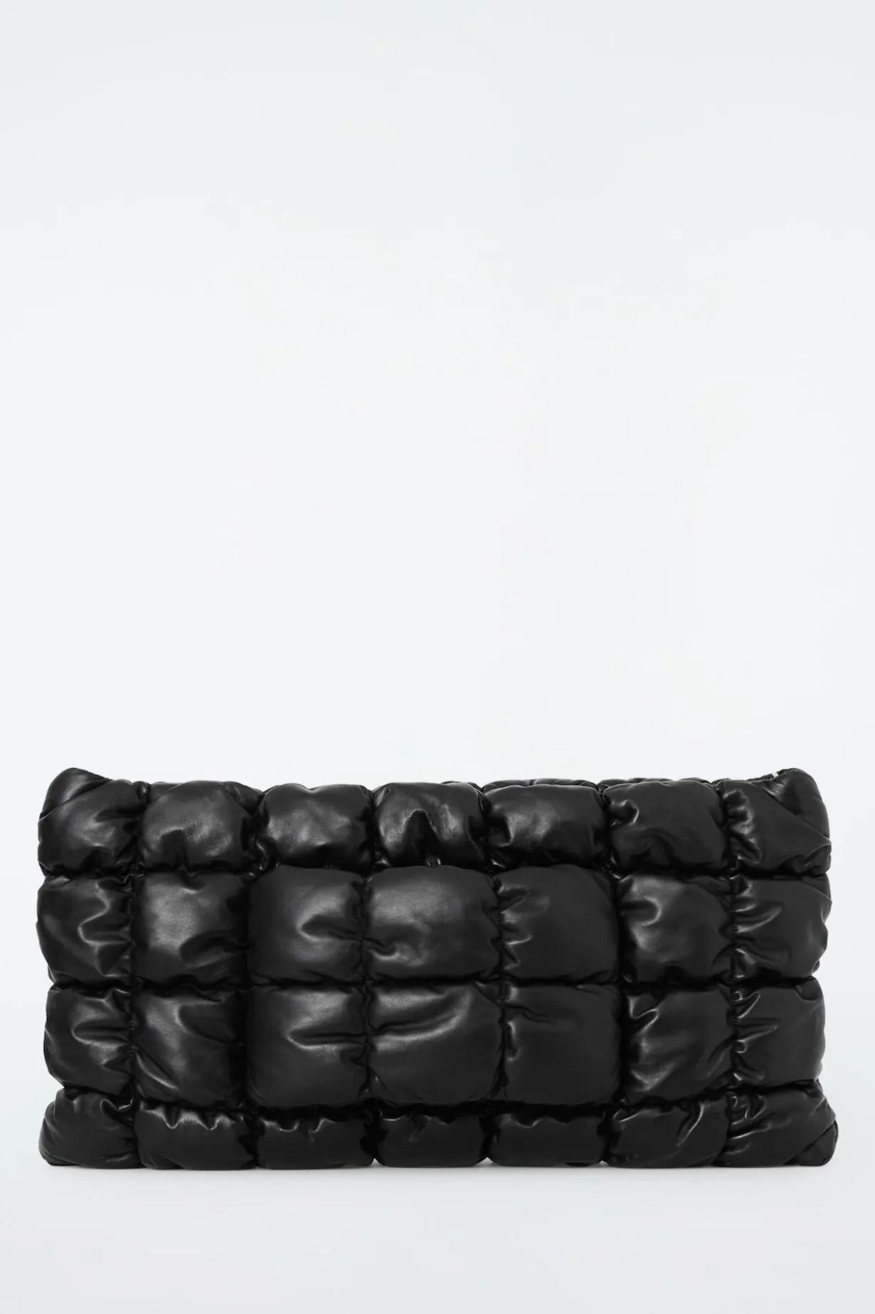 GROSSE GESTEPPTE PILLOW CLUTCH - LEDER