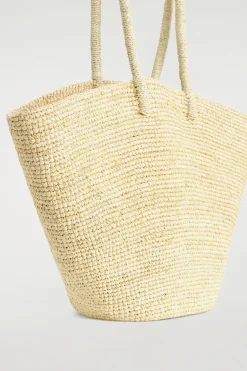 HANDGEWEBTE TASCHE - STROH