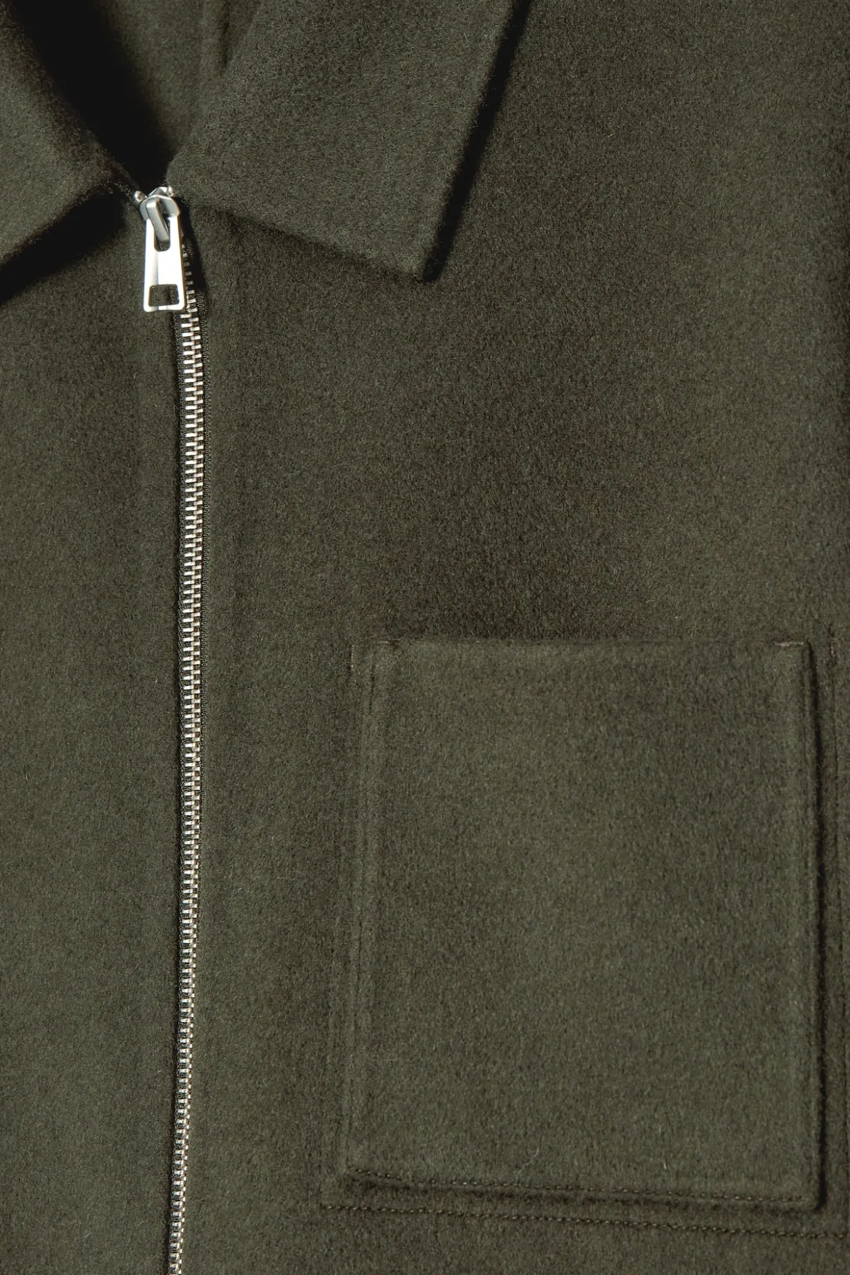 HARRINGTON-WOLLJACKE AUS DOUBLEFACE-MATERIAL