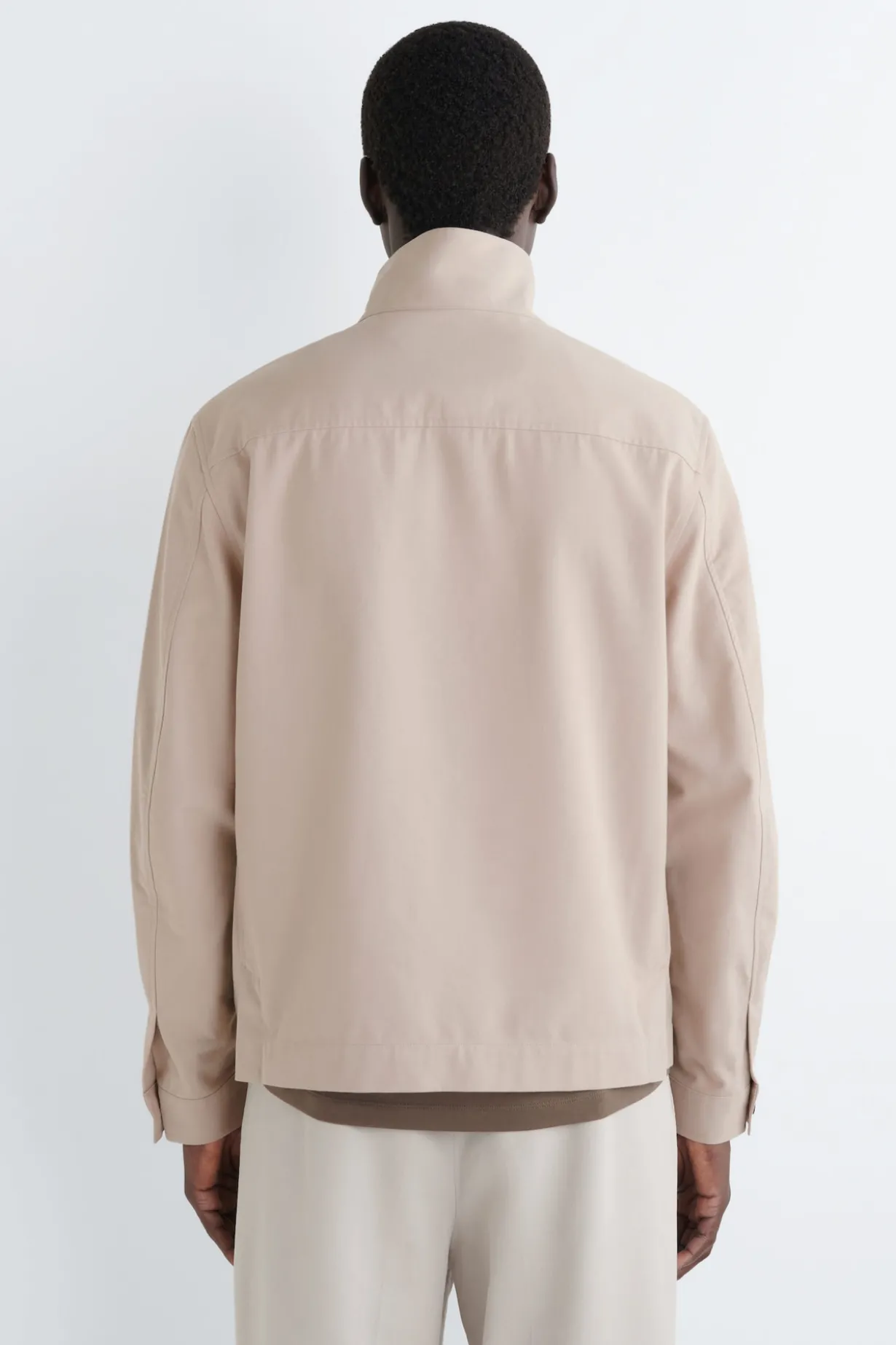 HEMDJACKE AUS BAUMWOLL-TWILL MIT REISSVERSCHLUSS