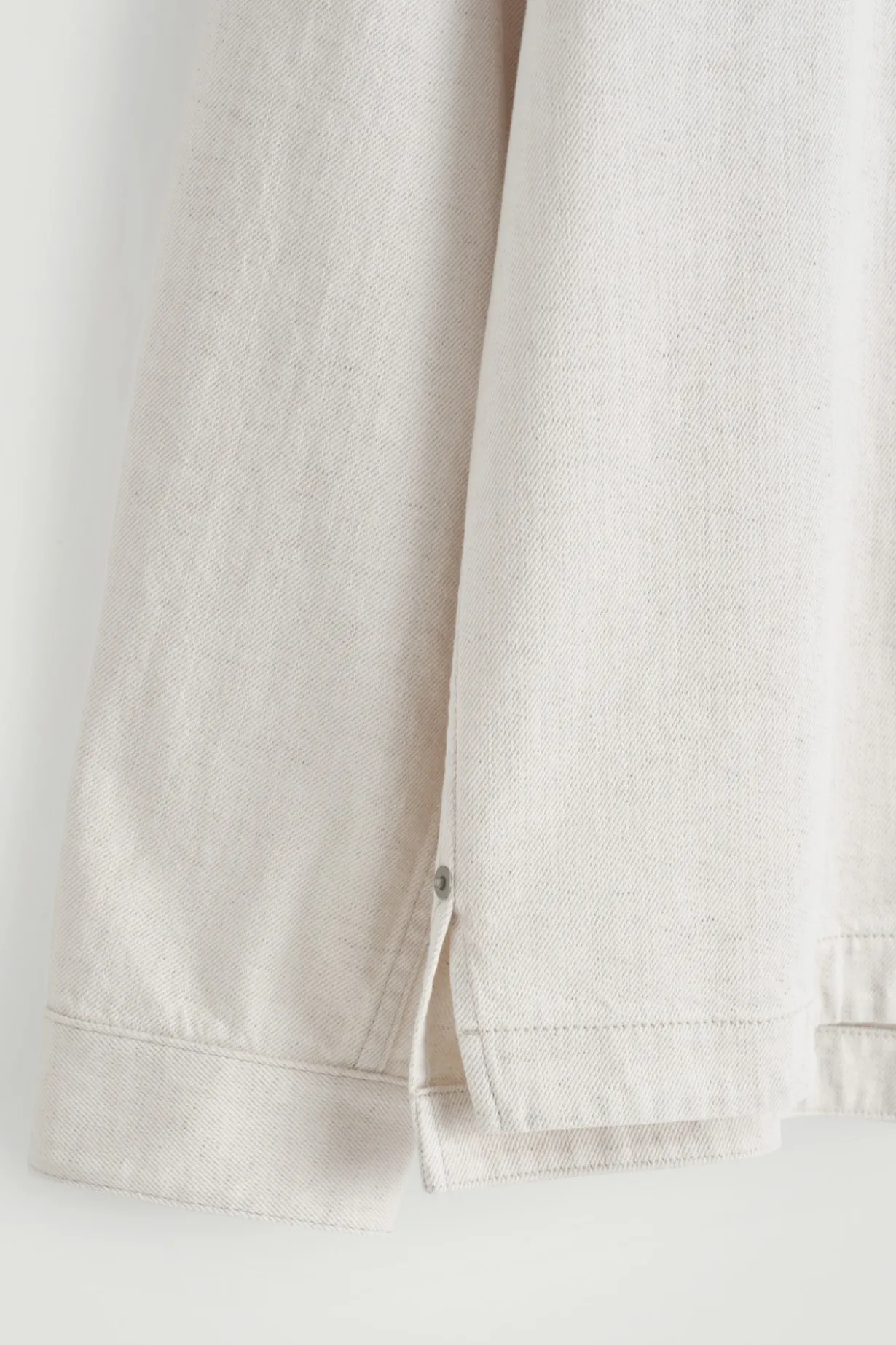 HEMDJACKE AUS DENIM AUS BAUMWOLL-LEINEN-MIX