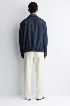 HEMDJACKE AUS DENIM MIT RESORTKRAGEN