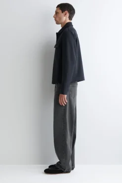 HEMDJACKE AUS JERSEY-TWILL