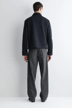 HEMDJACKE AUS JERSEY-TWILL