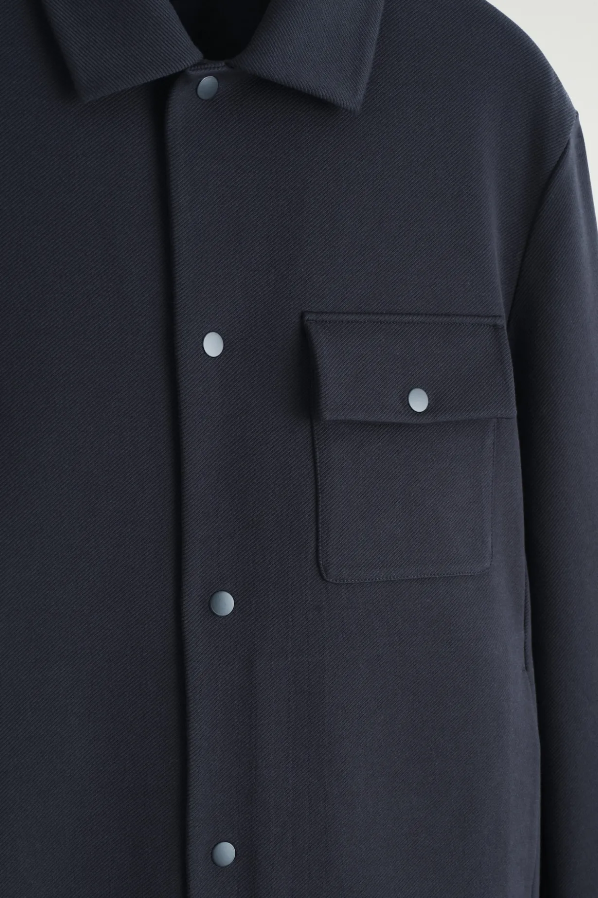 HEMDJACKE AUS JERSEY-TWILL
